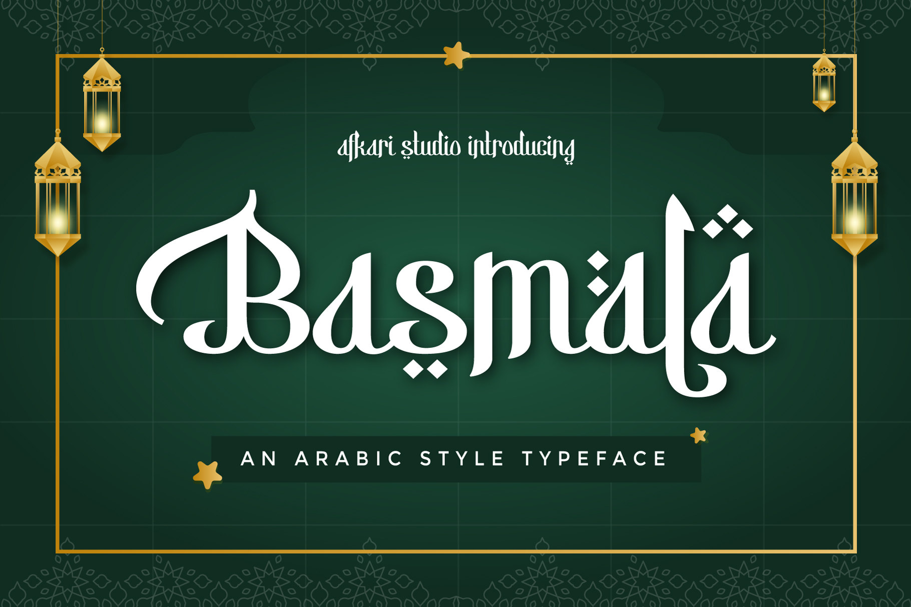 Basmala An Arabic Style Typeface Best For Arabic Style Design